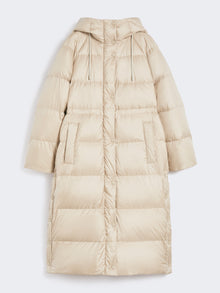Reversible down jacket in water-repellent canvas