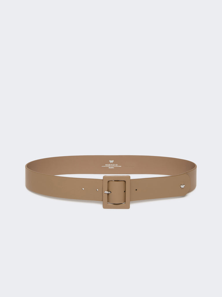 max mara shiny nappa leather belt