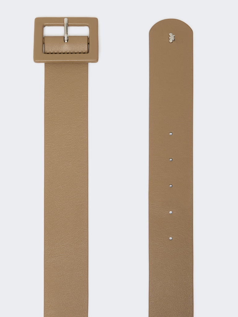 max mara shiny nappa leather belt