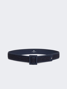 Raffia Effect Belt for Women - Ultramarine - Max Mara UAE