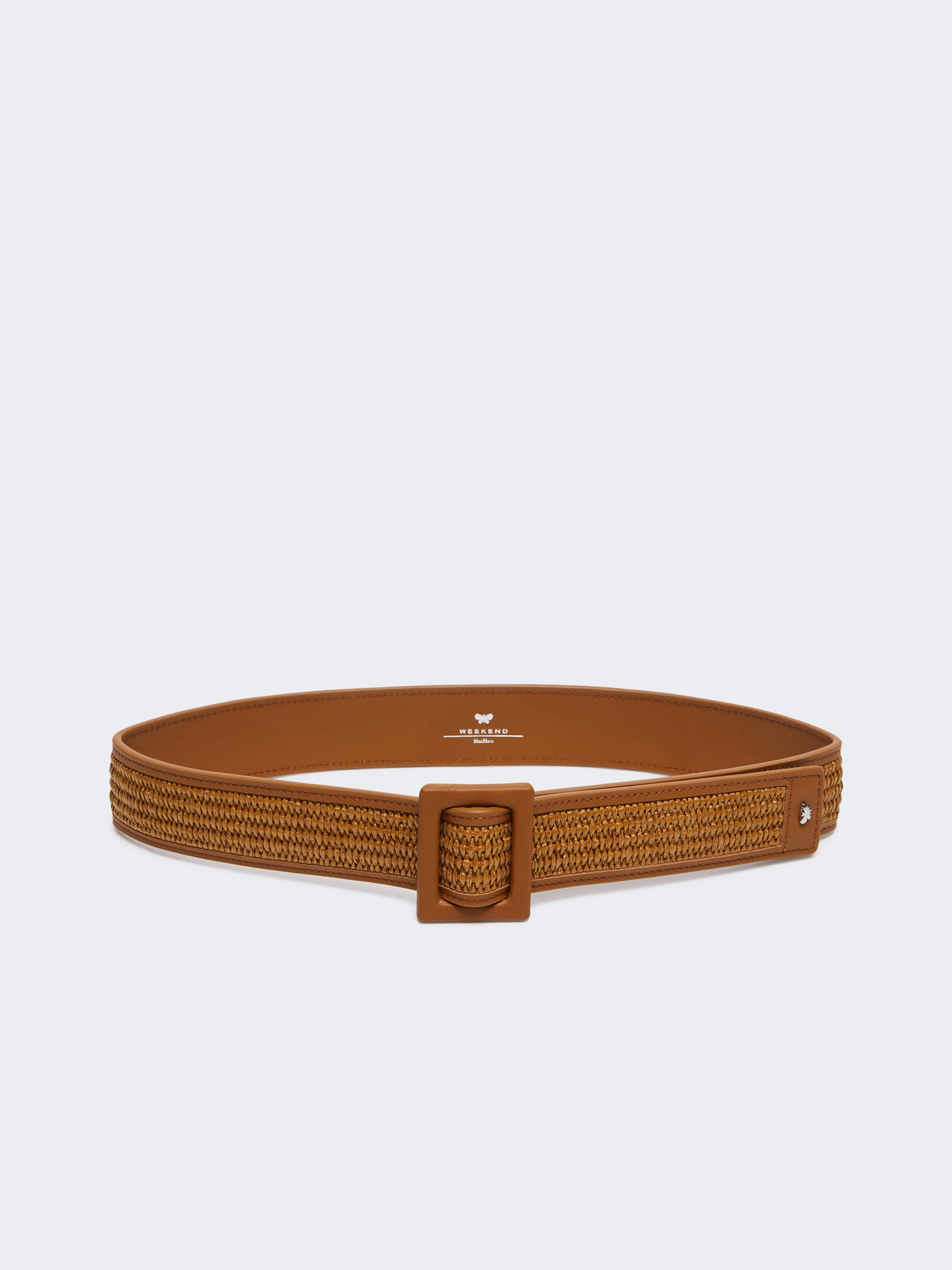 max mara raffia effect belt for women