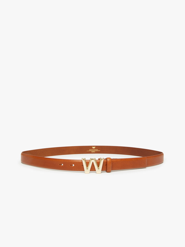 max mara branded buckle-embellished leather belt