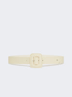 max mara shiny nappa leather belt for women
