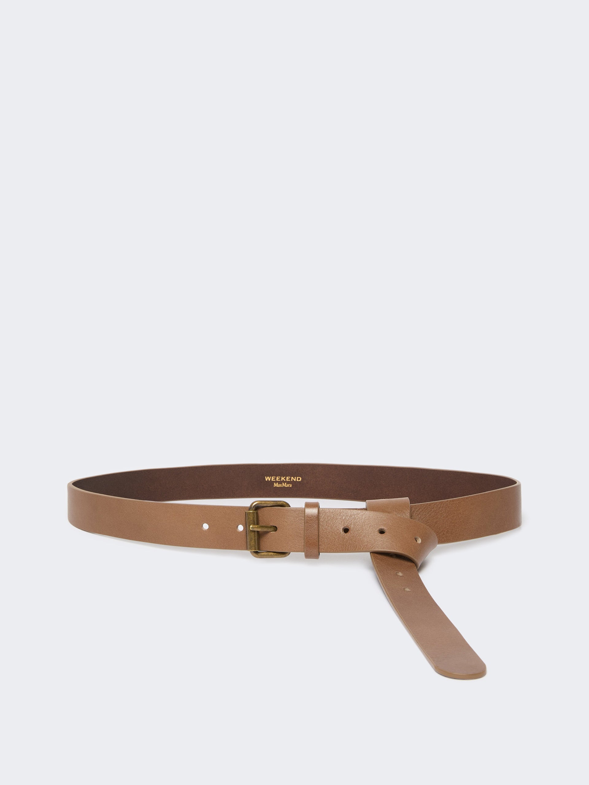 max mara leather belt for women