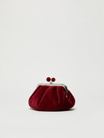 Small Velvet Pasticcino Bag for Women - Bordeaux - Max Mara UAE