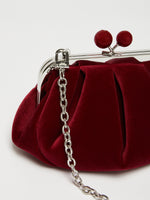Small Velvet Pasticcino Bag for Women - Bordeaux - Max Mara UAE