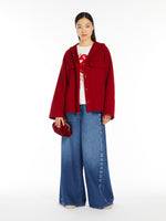Small Velvet Pasticcino Bag for Women - Bordeaux - Max Mara UAE