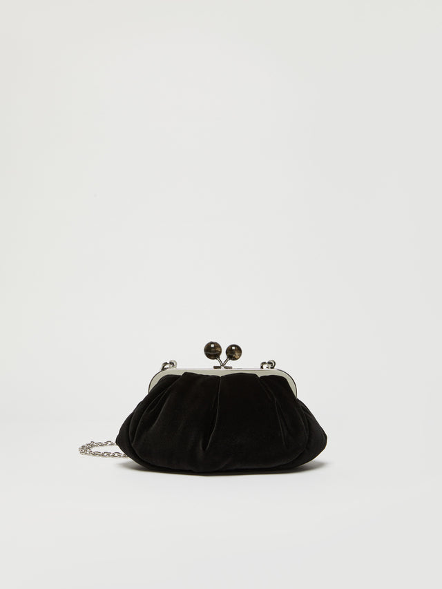 Small Velvet Pasticcino Bag for Women - Black - Max Mara UAE
