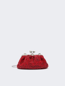 Small Pasticcino Bag With Embroidered Resin Pearls for Women - Coral - Max Mara UAE