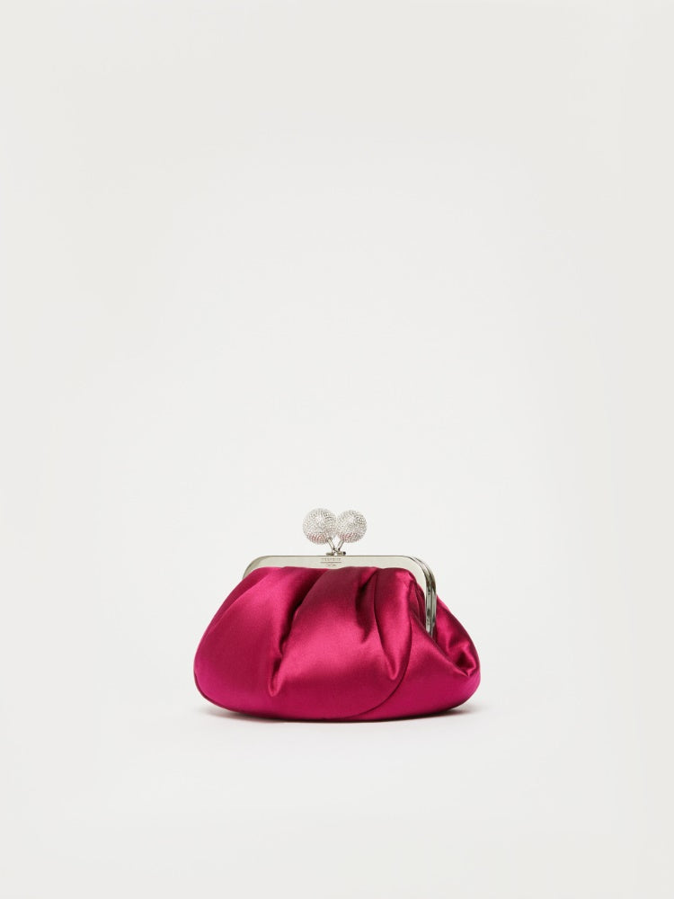 Small satin Pasticcino Bag with rhinestones