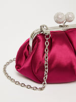 Small Satin Pasticcino Bag With Rhinestones for Women - Antique Rose - Max Mara UAE