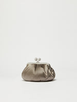 Small Satin Pasticcino Bag With Rhinestones for Women - Medium Grey - Max Mara UAE