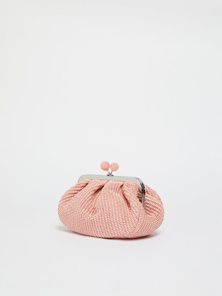 max mara small raffia-effect pasticcino bag
