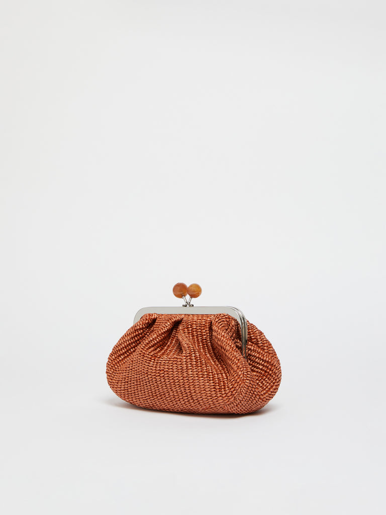 max mara small raffia-effect pasticcino bag