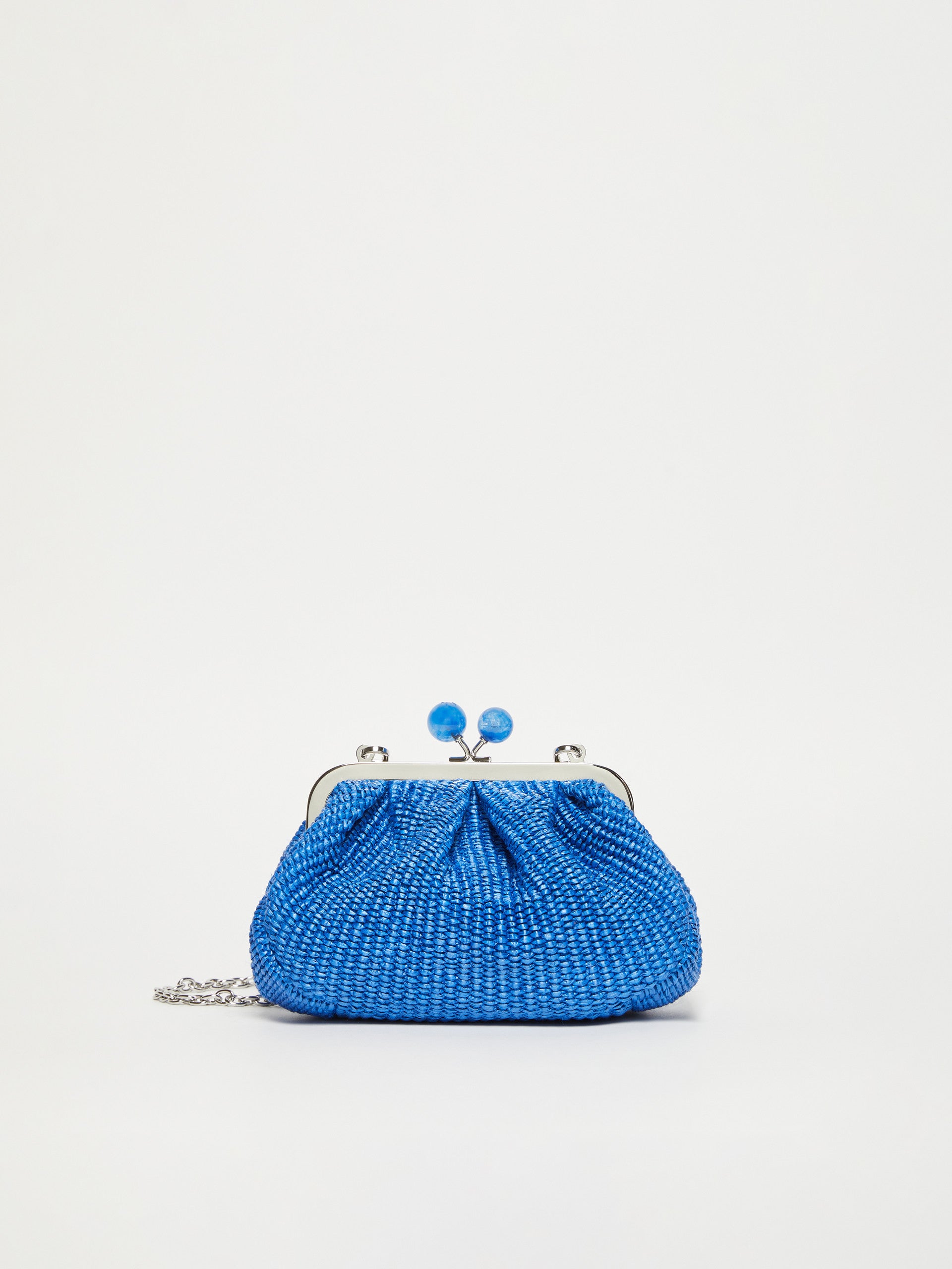 Small Raffia-Effect Pasticcino Bag for Women - Cornflower Blue - Max Mara UAE