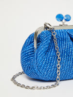 Small Raffia-Effect Pasticcino Bag for Women - Cornflower Blue - Max Mara UAE