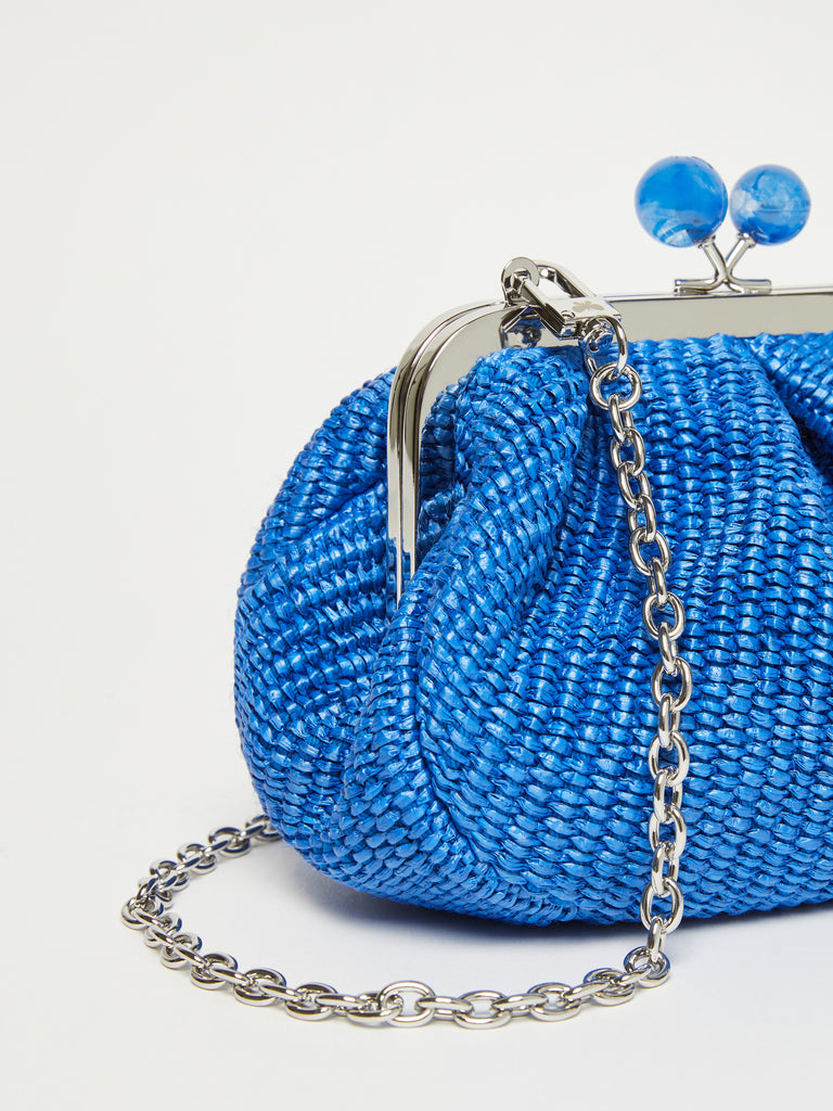 max mara small raffia-effect pasticcino bag