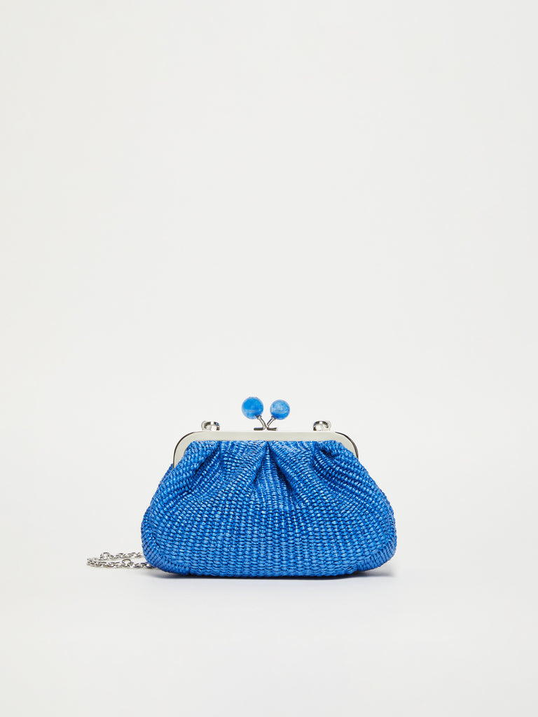 max mara small raffia-effect pasticcino bag