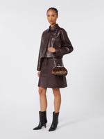 Sequin-adorned small satin Pasticcino Bag