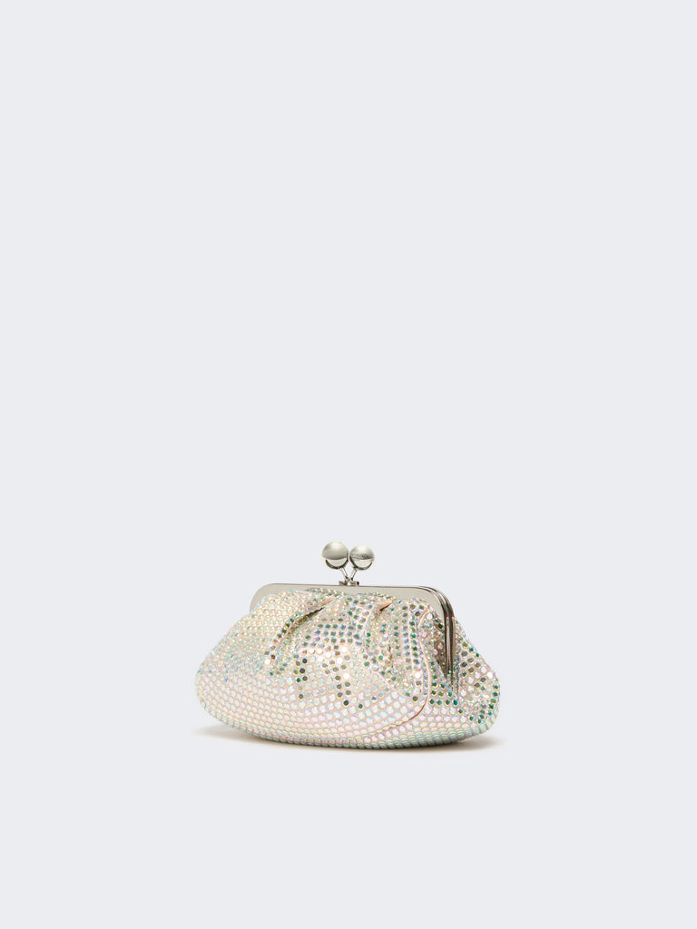 max mara rhinestone-adorned small satin pasticcino bag