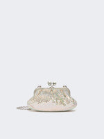 Rhinestone-Adorned Small Satin Pasticcino Bag for Women - Antique Rose - Max Mara UAE