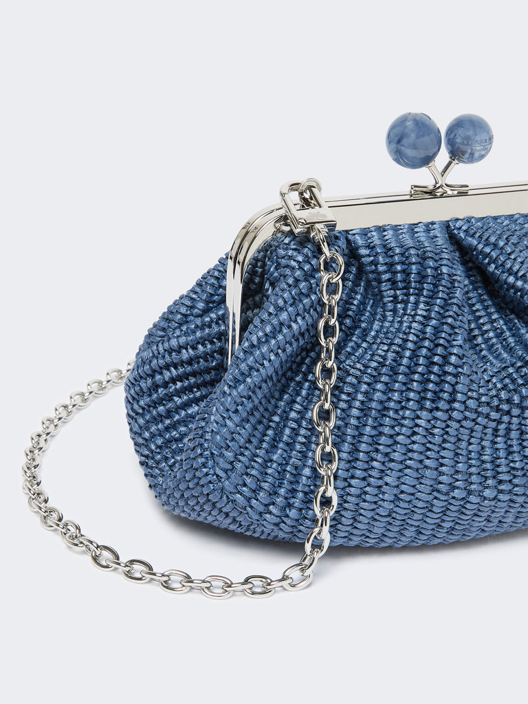 max mara small raffia-effect pasticcino bag