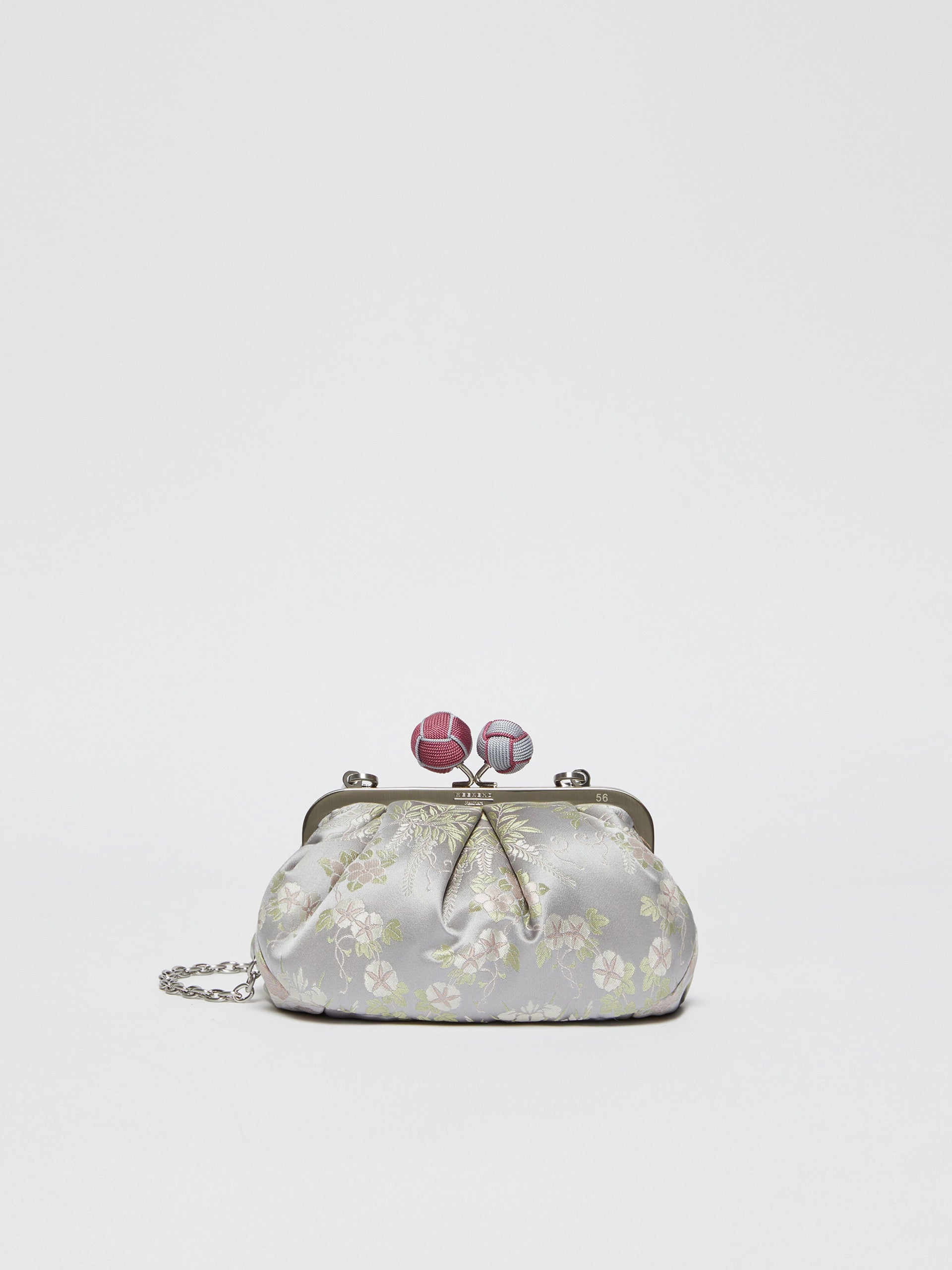 Small Jacquard Silk Pasticcino Bag for Women - Light Grey - Max Mara UAE