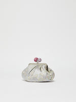 Small Jacquard Silk Pasticcino Bag for Women - Light Grey - Max Mara UAE