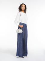 Small Jacquard Silk Pasticcino Bag for Women - Light Grey - Max Mara UAE