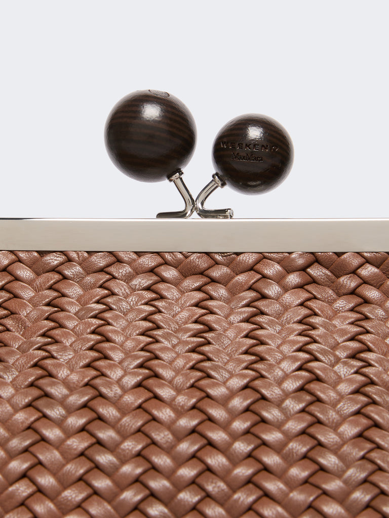 max mara medium pasticcino bag in woven leather