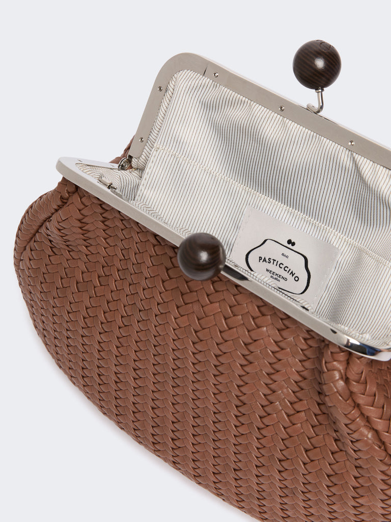 max mara medium pasticcino bag in woven leather