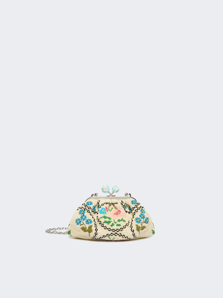 max mara extra-small pasticcino bag embroidered with beads