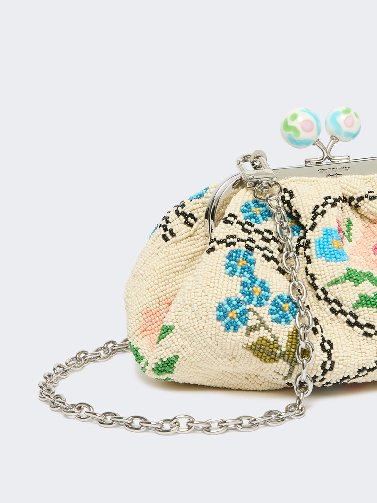 max mara extra-small pasticcino bag embroidered with beads