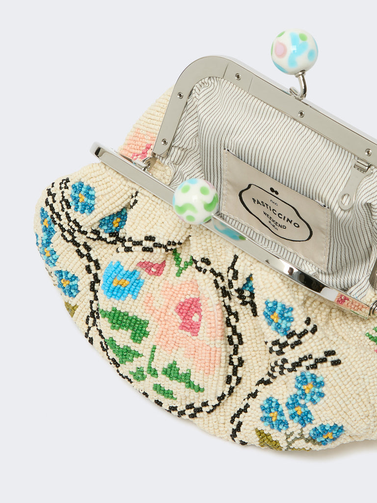 max mara extra-small pasticcino bag embroidered with beads