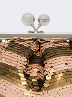 max mara small pasticcino bag with sequin stripes for women