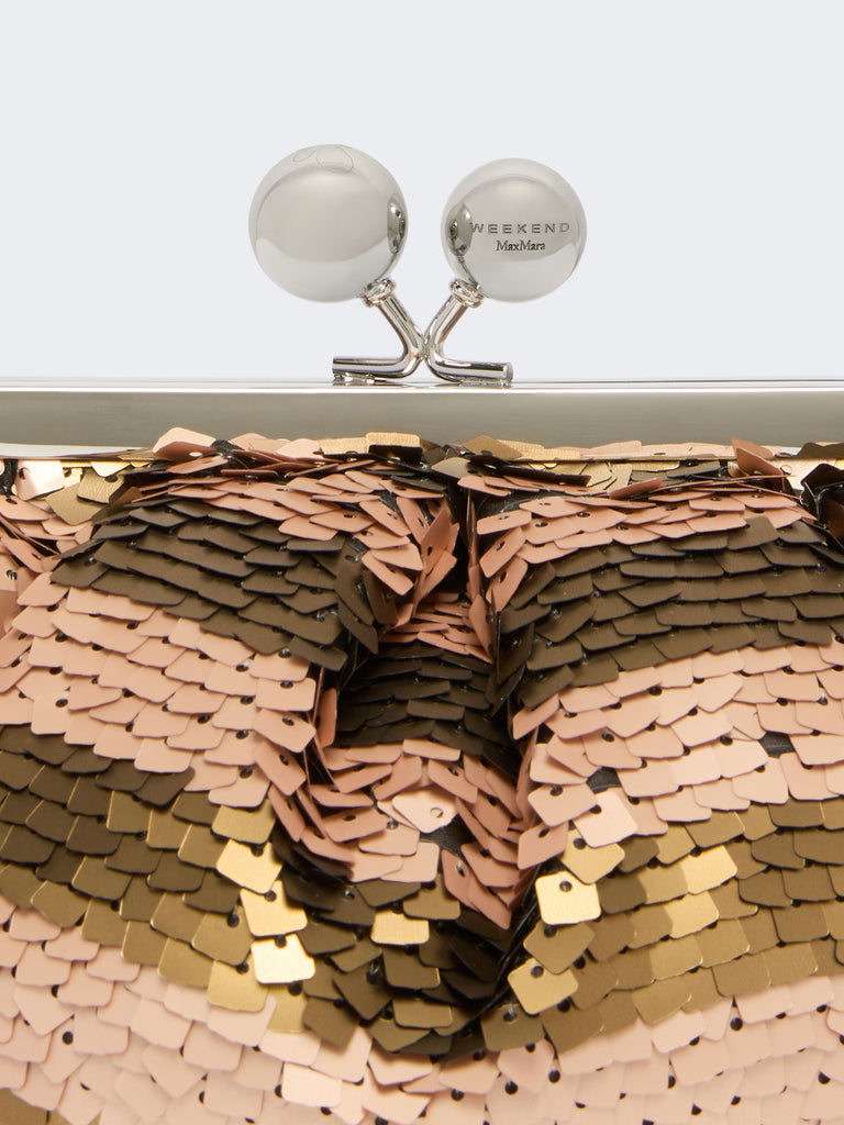 max mara small pasticcino bag with sequin stripes