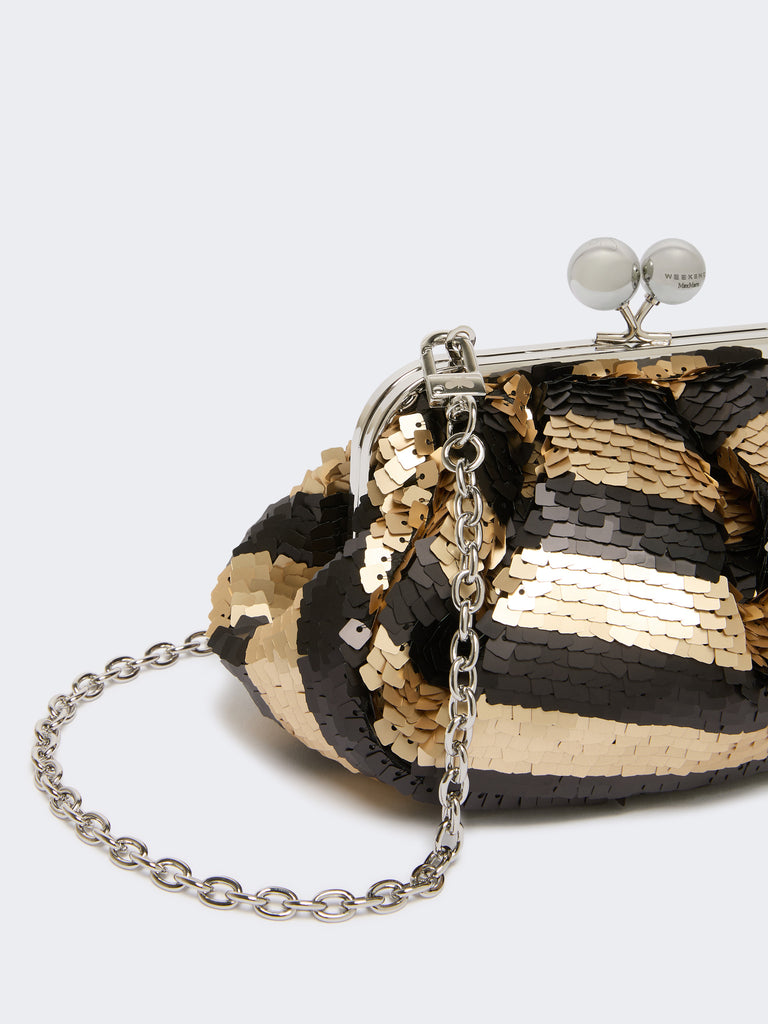 max mara small pasticcino bag with sequin stripes