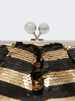max mara small pasticcino bag with sequin stripes for women