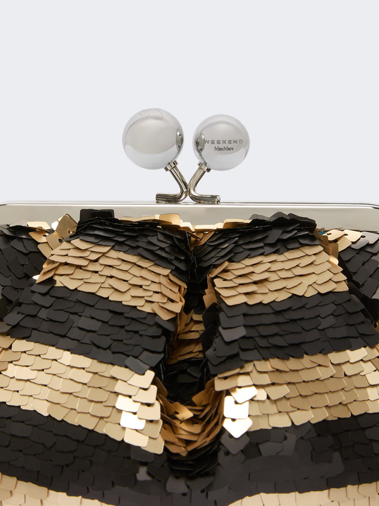max mara small pasticcino bag with sequin stripes
