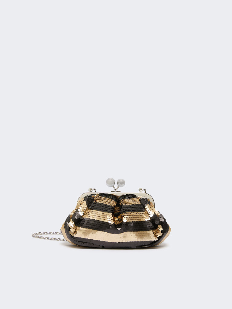 max mara small pasticcino bag with sequin stripes