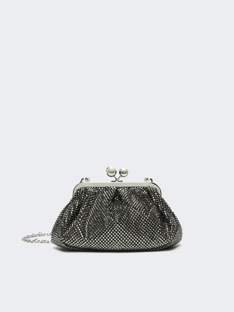 Small Pasticcino Bag in satin with rhinestones