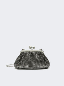 Small Pasticcino Bag in satin with rhinestones