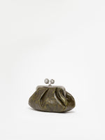 Small Smooth Leather Pasticcino Bag for Women - Dark Green - Max Mara UAE