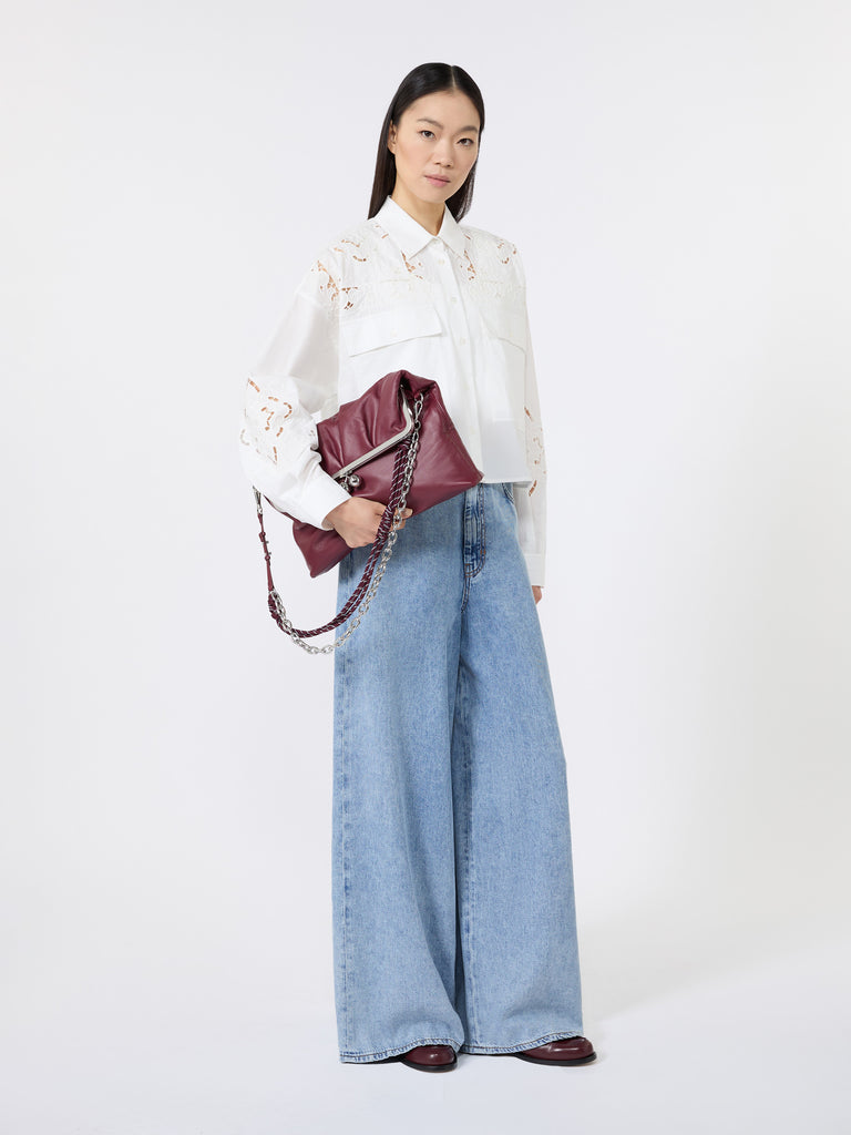 max mara clutch-style sheepskin pasticcino bag