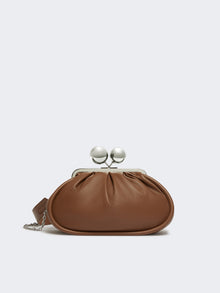 Medium Pasticcino Bag In Glossy Nappa Leather for Women - Tobacco - Max Mara UAE