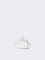 max mara extra-small pasticcino bag in metallic leather for women