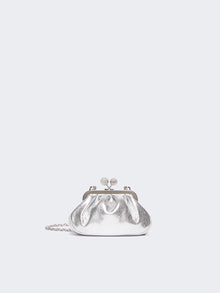 Extra-Small Pasticcino Bag In Metallic Leather for Women - Silver - Max Mara UAE