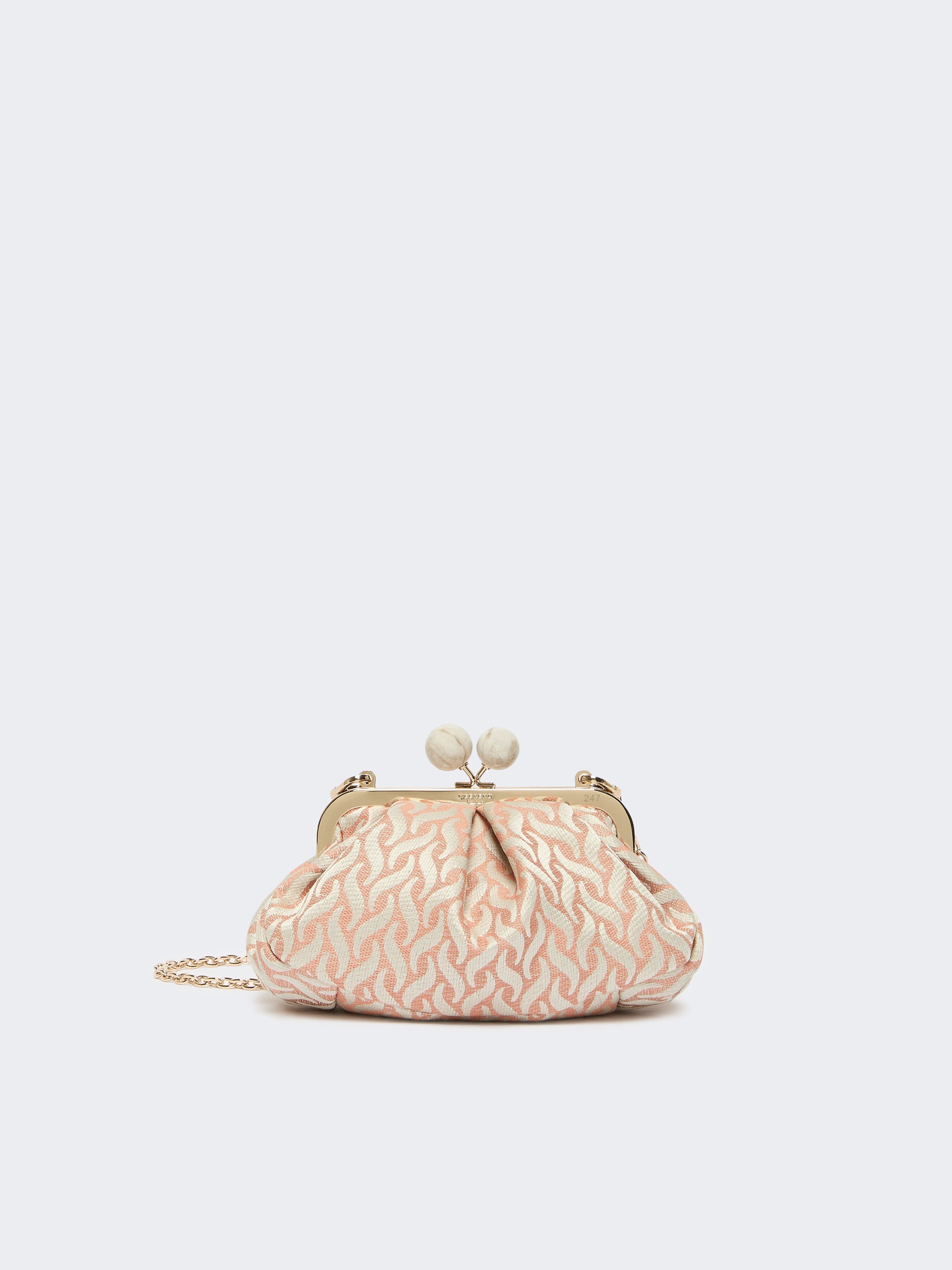 max mara small pasticcino bag in linen, silk and cotton jacquard for women