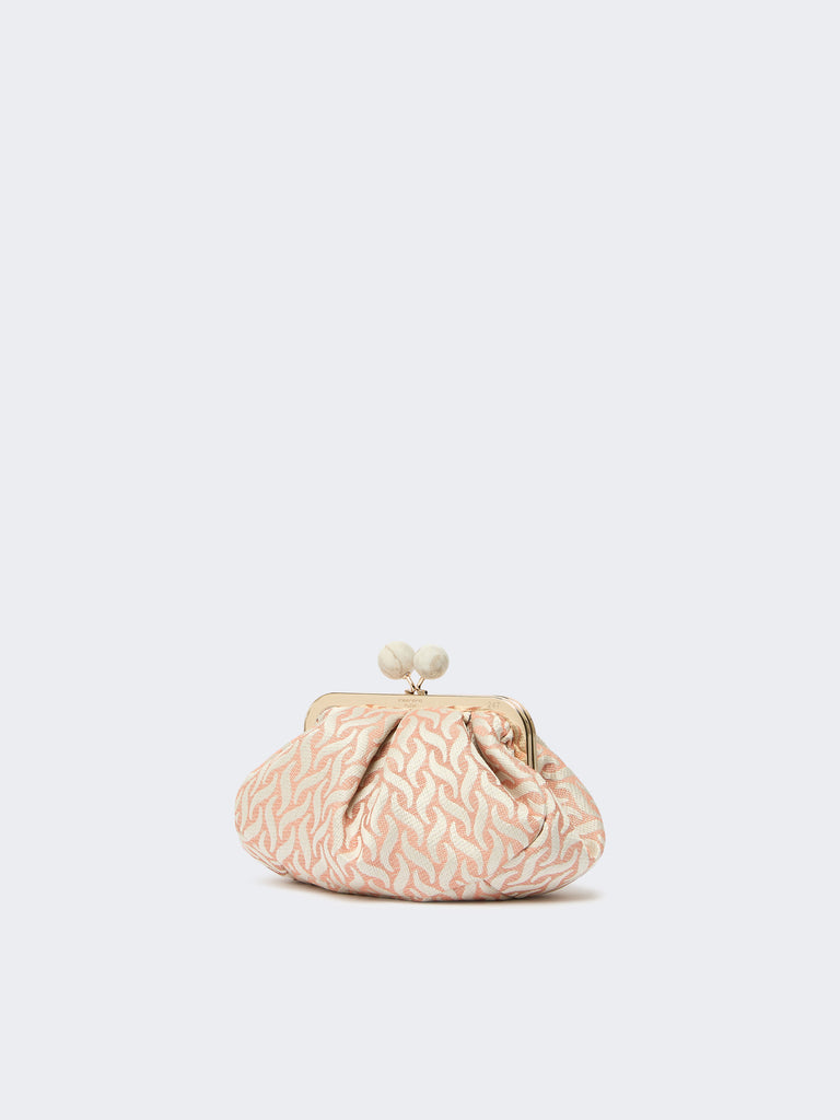 max mara small pasticcino bag in linen, silk and cotton jacquard