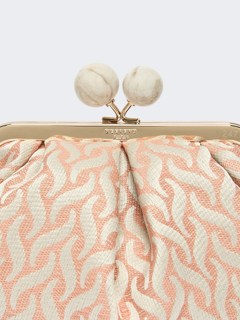 max mara small pasticcino bag in linen, silk and cotton jacquard
